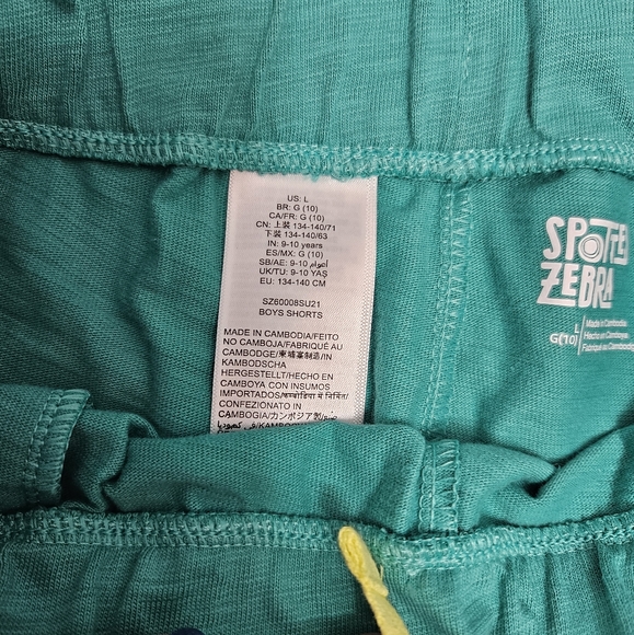 Girl's Cotton Bermuda Bicycle Shorts Lot of 3 Pair Spotted Zebra Brand Size L 10 - Picture 11 of 13